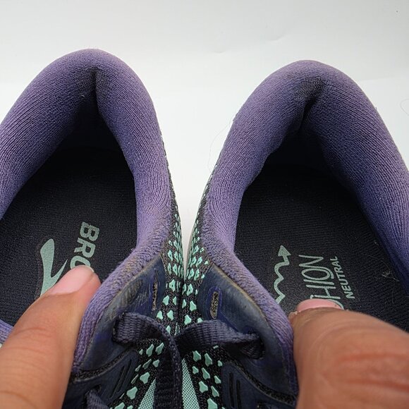 Brooks Ghost 14 Womens Size 7.5 Wide Purple Athletic Shoes Running Walking - Picture 9 of 13